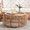 Baxton Studio Aliane Modern Bohemian Natural Brown Antique Rattan Coffee Table 219-12702-ZORO - alternate 1